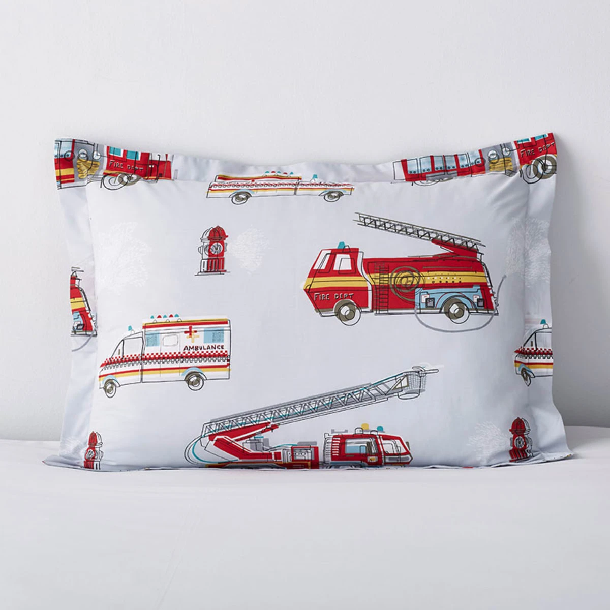 Company Kids™ Firetrucks Organic Cotton Percale Comforter Set - Image 7