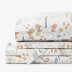 Company Kids™ Forest Animals Organic Cotton Percale Sheet Set