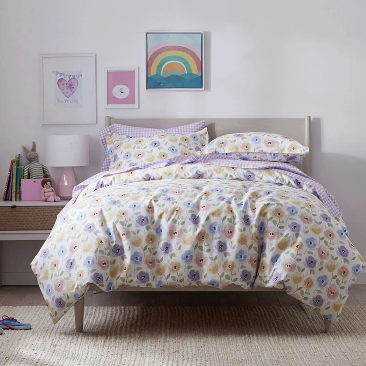 Company Kids™ Pastel Poppies Organic Cotton Percale Sham - Image 2