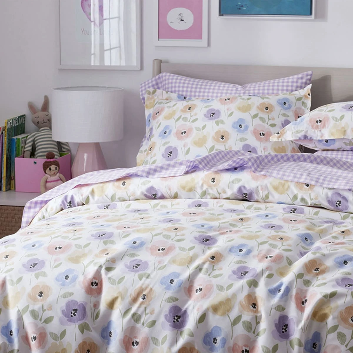 Company Kids™ Pastel Poppies Organic Cotton Percale Sham - Image 4