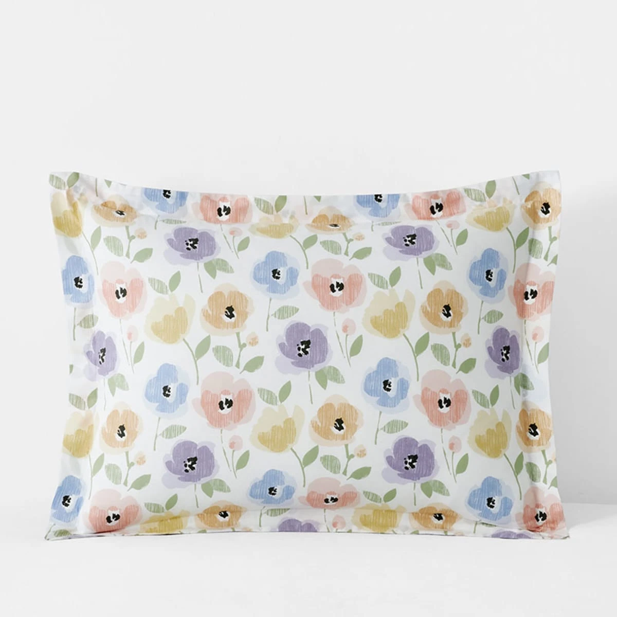 Company Kids™ Pastel Poppies Organic Cotton Percale Sham