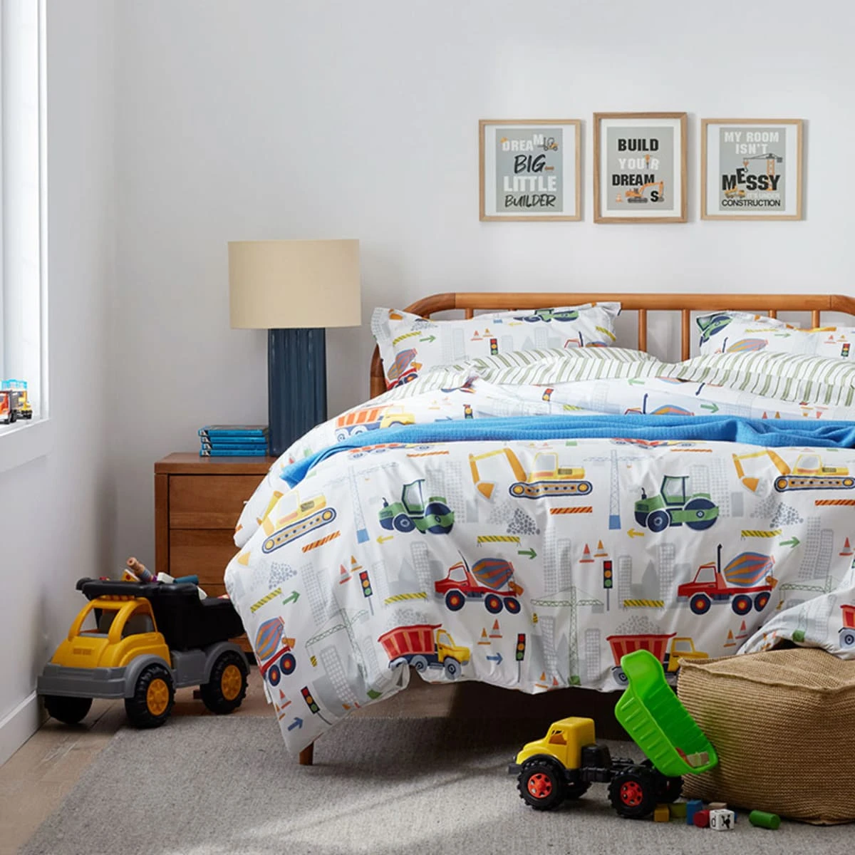 Company Kids™ Construction Trucks Organic Cotton Percale Sham - Image 2