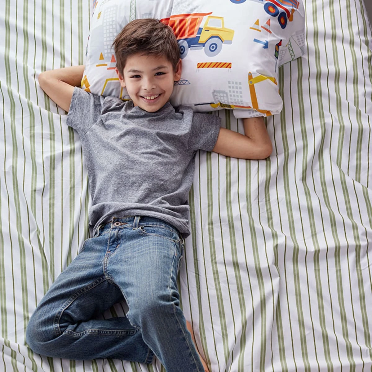 Company Kids™ Construction Trucks Organic Cotton Percale Pillowcases - Image 4