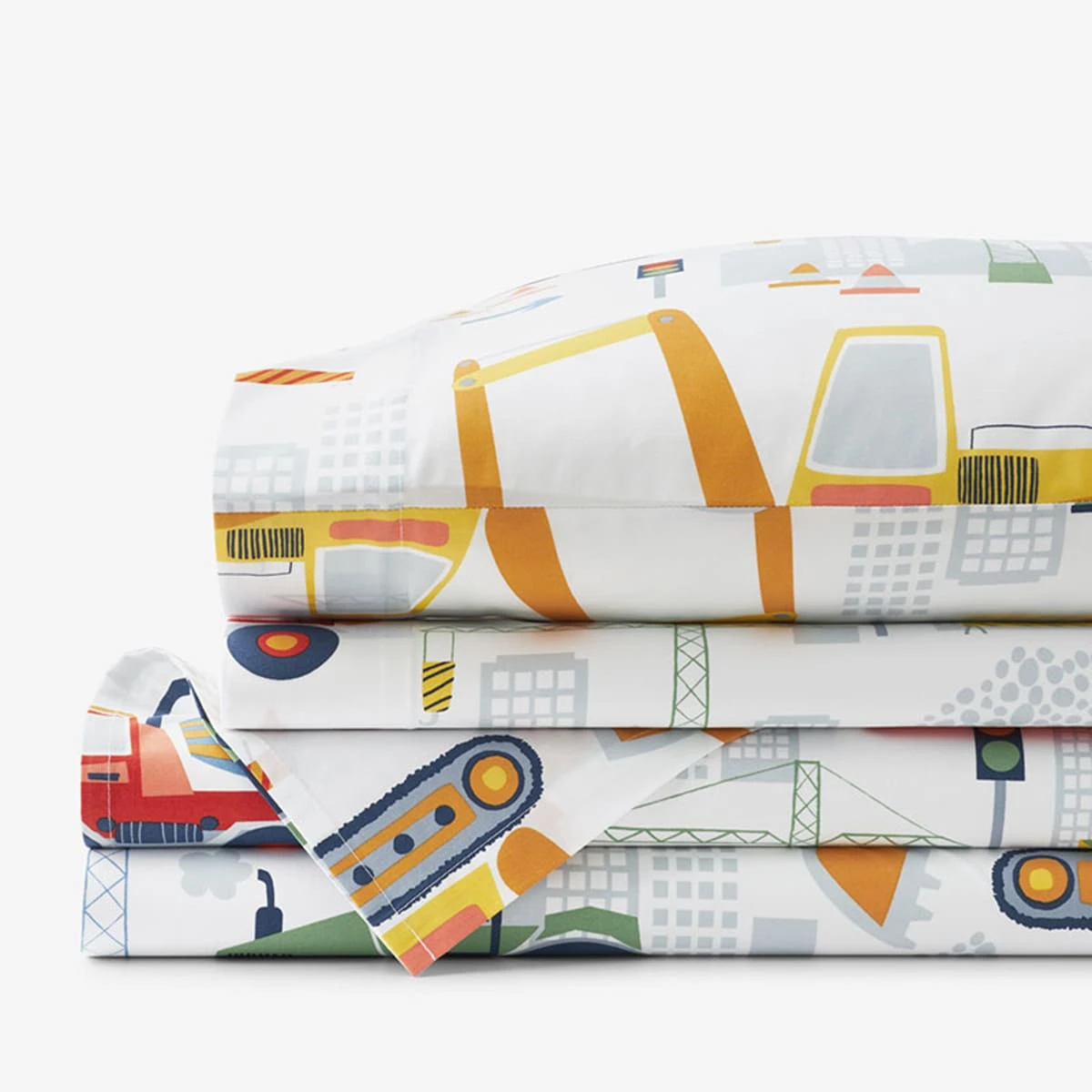 Company Kids™ Construction Trucks Organic Cotton Percale Sheet Set
