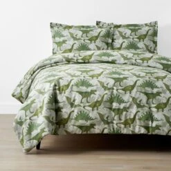 Company Kids™ Dino World Organic Cotton Percale Duvet Cover Set