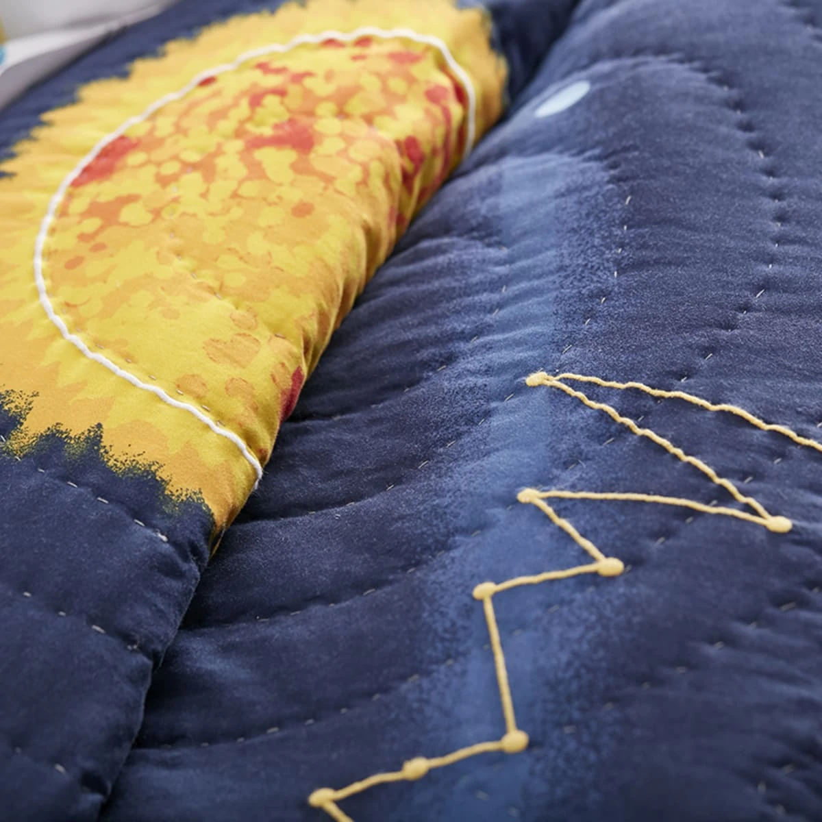 Space Travel Handcrafted Cotton Sham - Image 3