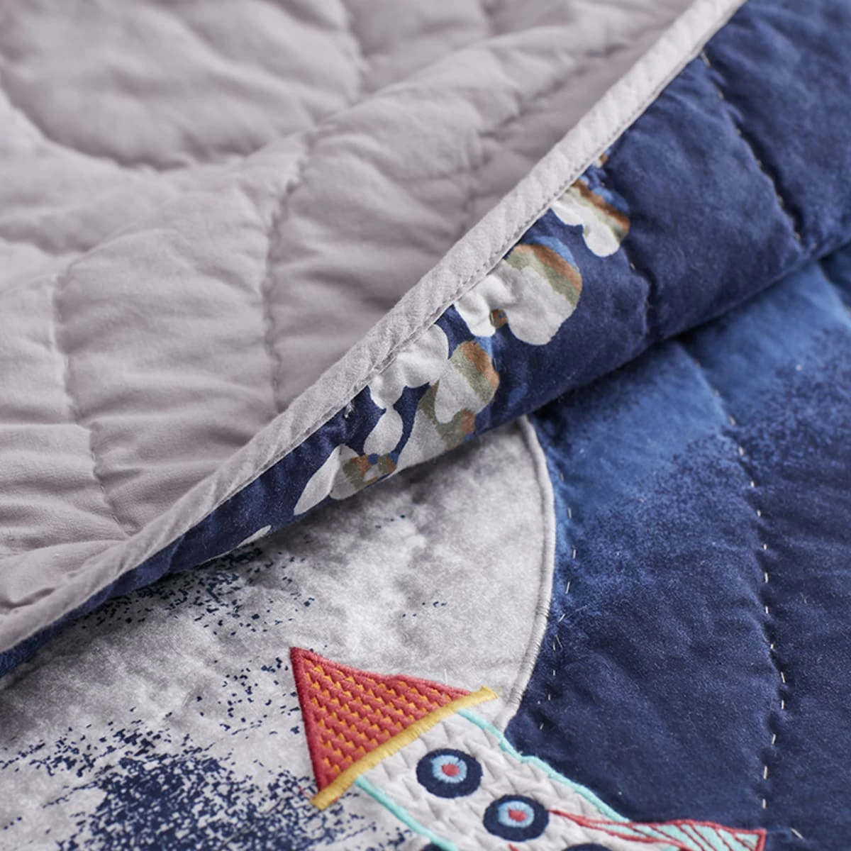 Space Travel Handcrafted Cotton Sham - Image 4