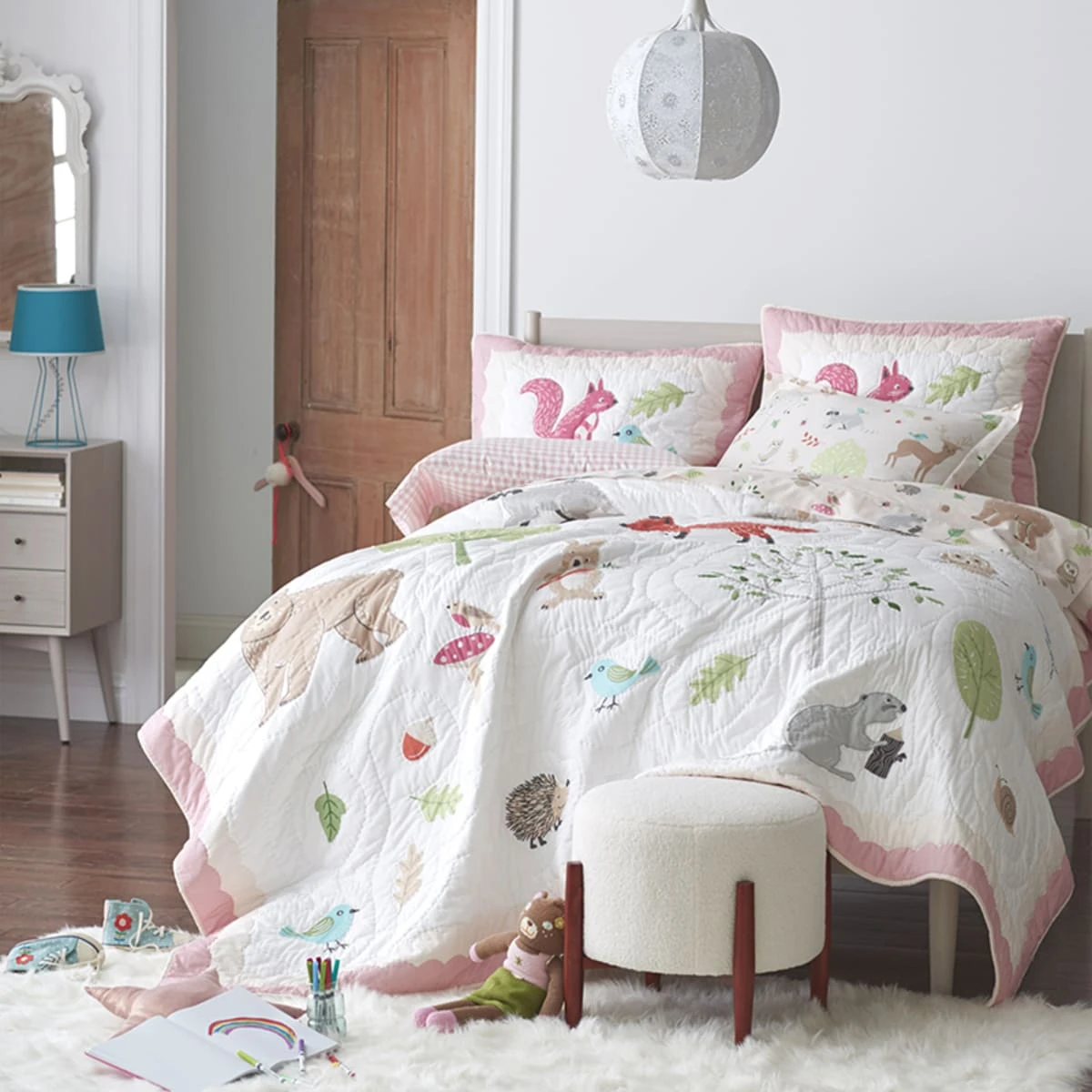Company Kids™ Woodland Handcrafted Cotton Quilt - Image 3