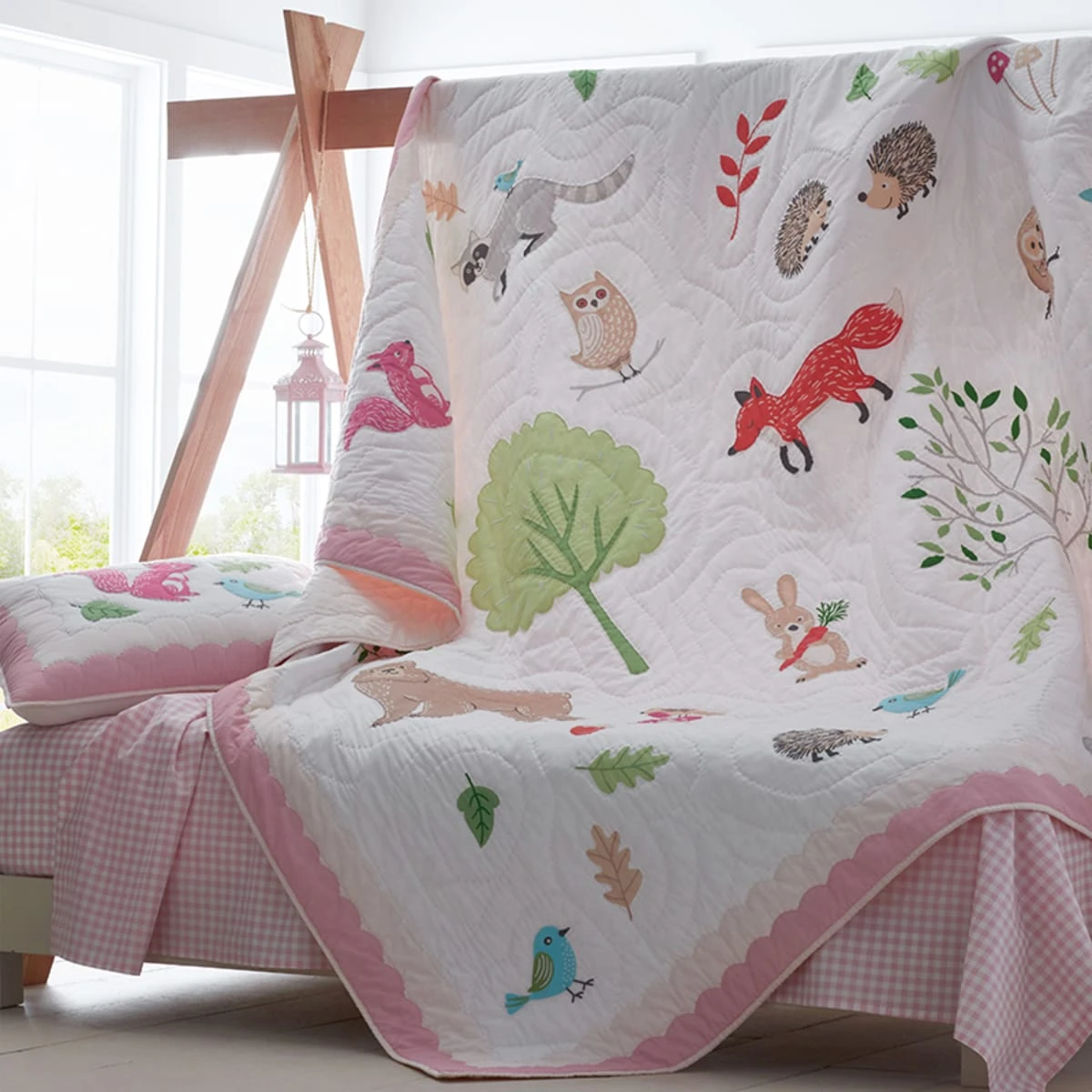 Company Kids™ Woodland Handcrafted Cotton Quilt - Image 2