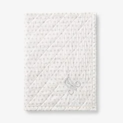 Company Kids™ Ditsy Star Organic Cotton Percale Quilted Reversible Sherpa Stroller Blanket