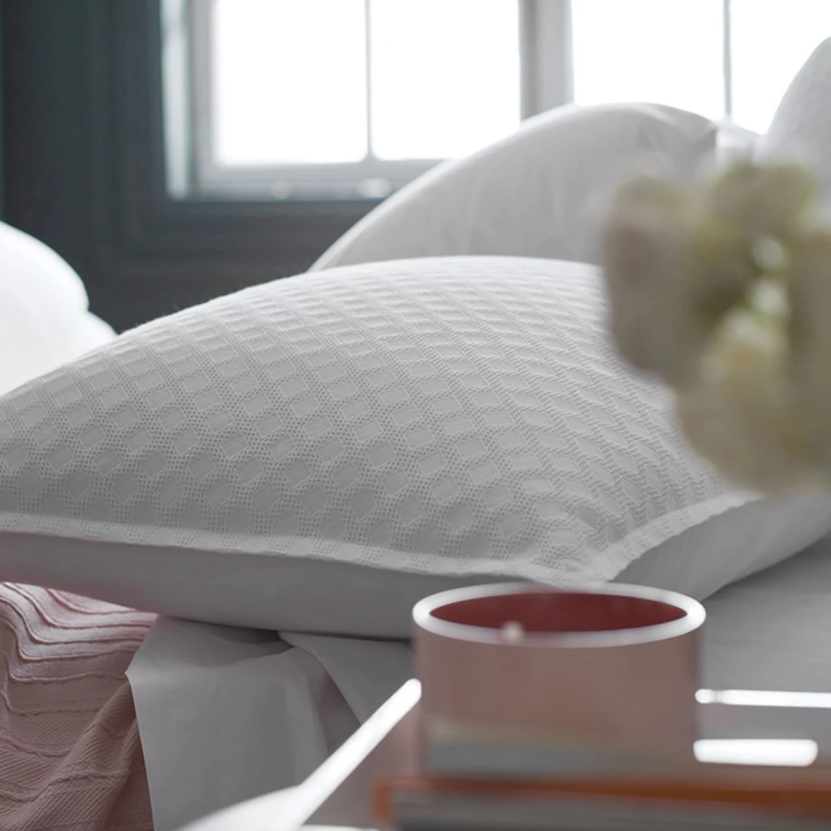 Legends Hotel™ Lucille Jacquard Cotton Bed Skirt - Image 3