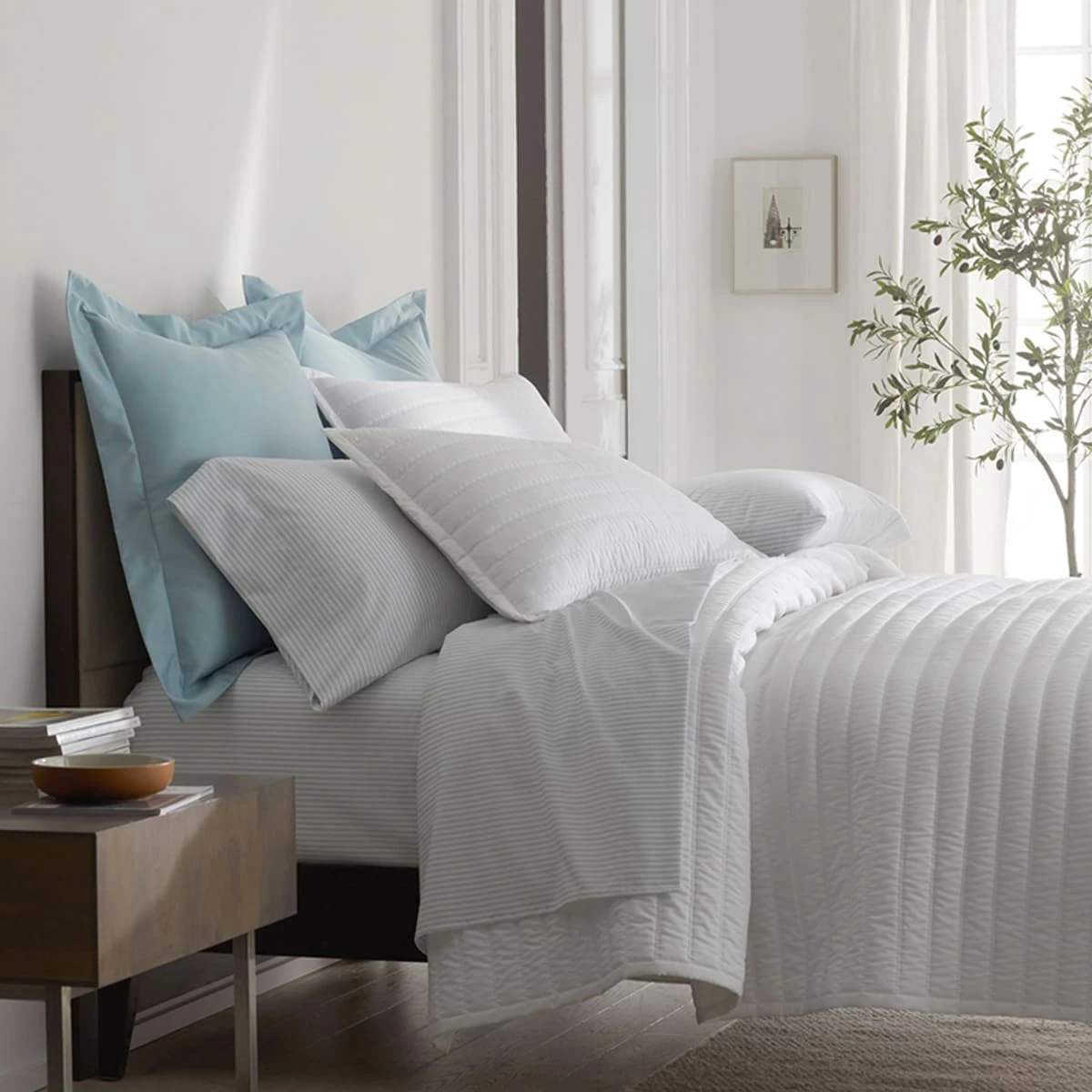 Legends Hotel™ Wrinkle-Free Cotton Sateen Quilted Coverlet - Image 3