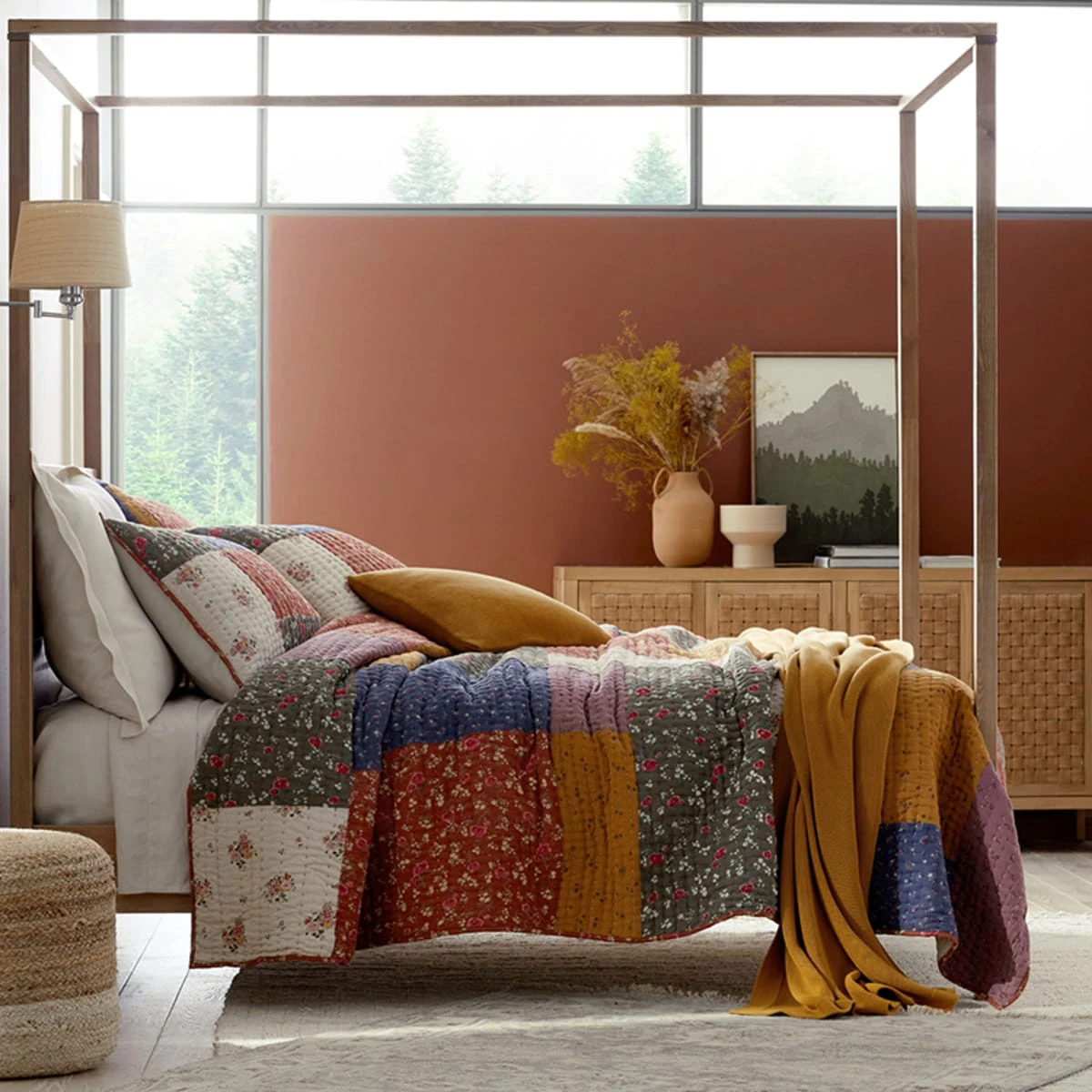 Autumn Floral Quilted Sham - Image 3